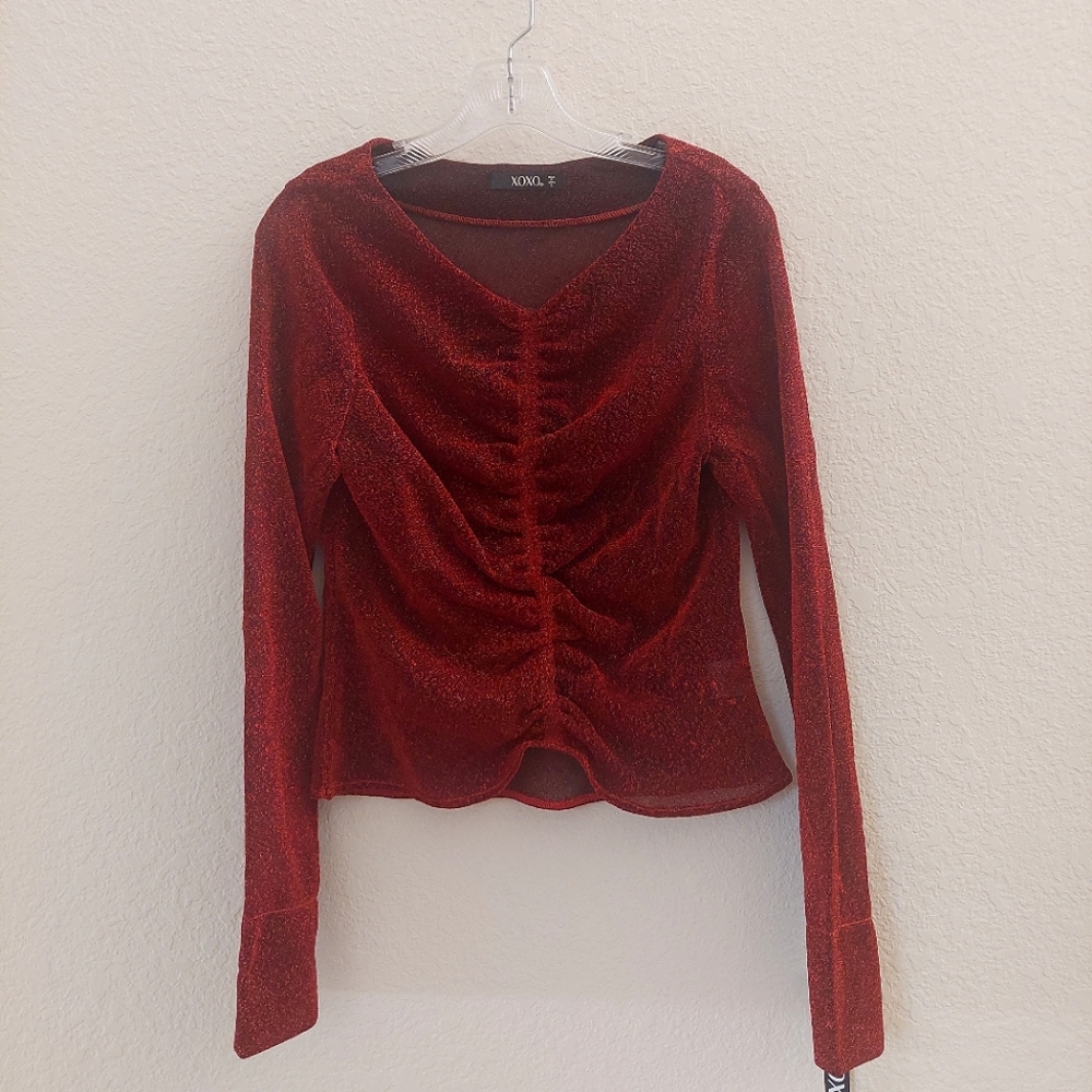 XOXO semi-sheer top NWT